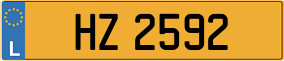Trailer License Plate